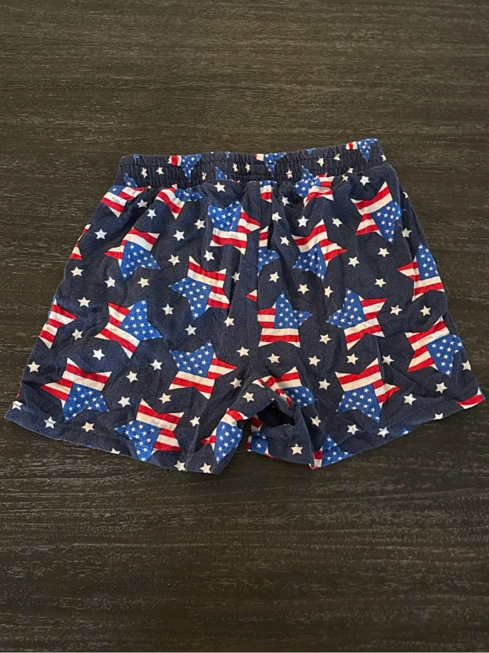 Girls Stars & Stripes Navy Shorts Medium (7/8)